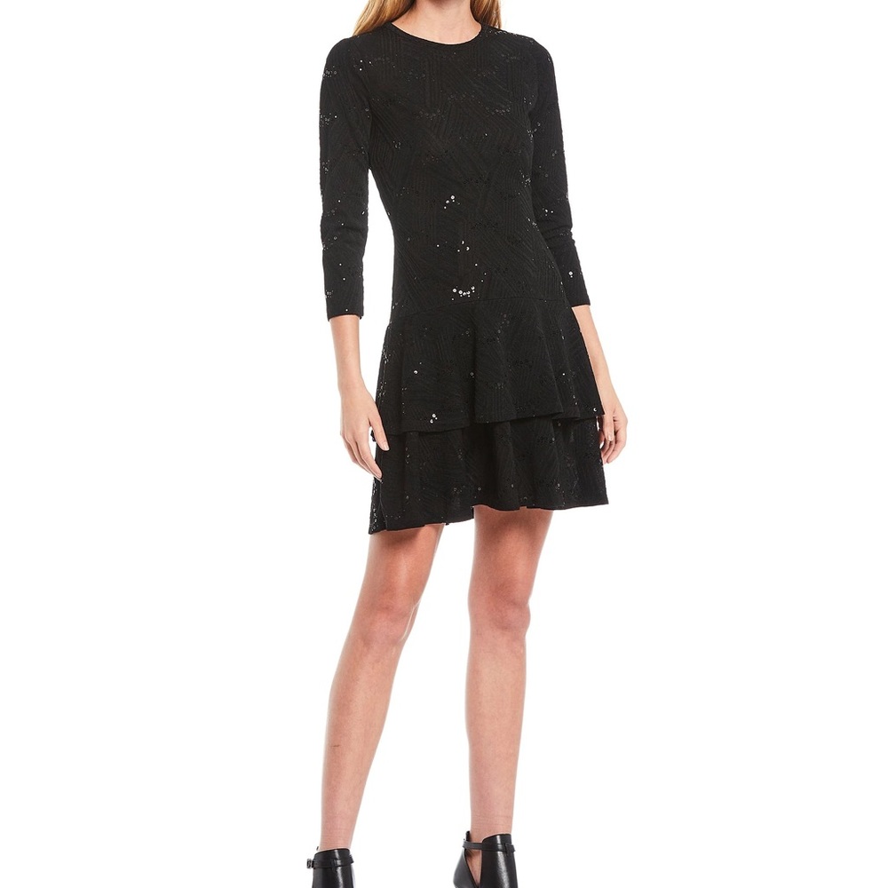 Michael Kors Black Sequin Dress